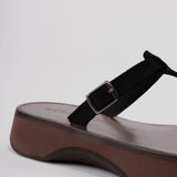 ABOUT ARIANNE Mos Black Sandals