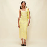 HOUSE OF SUNNY Lemons On A Plate Hockney Dress