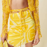 HOUSE OF SUNNY Sliced Lemons Skirt