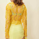 HOUSE OF SUNNY Sliced Lemons Skirt