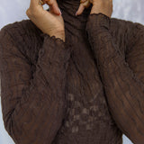 FIND ME NOW Ross Mesh Top Brown