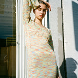 LISA SAYS GAH Penny Mini Knit Dress Rainbow