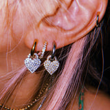 NOTTE Heart Lock Earrings