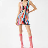 TACH Dionisia Crochet Knit Mini Dress