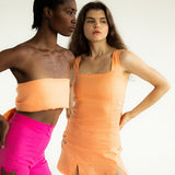 TACH Afrodita Linen Dress Orange