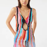 TACH Dionisia Crochet Knit Mini Dress