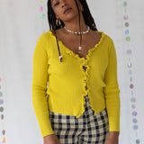 FIND ME NOW Charlie Ruffle Knit Top