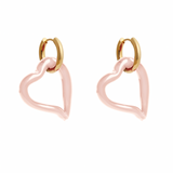 SANDRALEXANDRA Heart of Glass Clear Blush Earrings