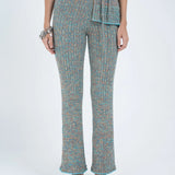 ARTHUR APPAREL Rib Knit Pant in Blue