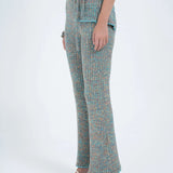 ARTHUR APPAREL Rib Knit Pant in Blue