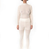 FIND ME NOW Harmony Checkered Mesh Top