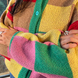 LISA SAYS GAH Lauda Knit Cardi Disco Check