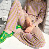 LISA SAYS GAH Luca Knit Pant Camp Stripe