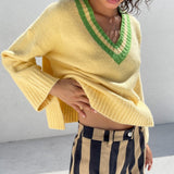 LISA SAYS GAH Helena Knit V-Neck