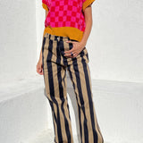 LISA SAYS GAH Fangio Knit Vest Check
