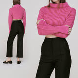 PERMANENT VACATION Static Knit Turtleneck
