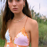 WILHELMINA GARCIA Ice Cream Swirl Gold Hoops