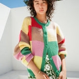 LISA SAYS GAH Lauda Knit Cardi Disco Check