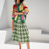 LISA SAYS GAH Lauda Knit Cardi Disco Check