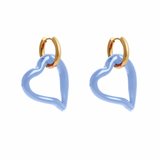 SANDRALEXANDRA Heart of Glass Blue Earrings