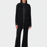 SLEEPER Origami Pyjama Set with Pants in Black