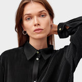 SLEEPER Origami Pyjama Set with Pants in Black