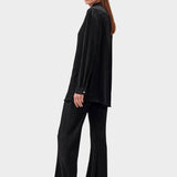 SLEEPER Origami Pyjama Set with Pants in Black