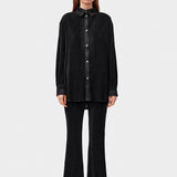 SLEEPER Origami Pyjama Set with Pants in Black