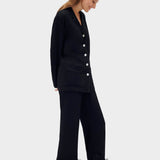 SLEEPER Party Pyjamas Set with Feathers in Black
