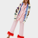 SLEEPER Party Pyjamas Set with Feathers in Pink