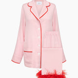 SLEEPER Party Pyjamas Set with Feathers in Pink
