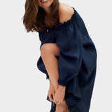 SLEEPER Loungewear Dress in Navy
