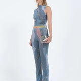 ARTHUR APPAREL Double Mesh Top in River
