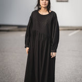 ET TIGRE Jayme Dress in Black Doublet