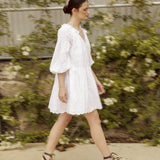 WILD HORSES Embroidered Boho Tunic Dress