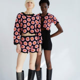 TACH Alana Crochet Knit Sweater