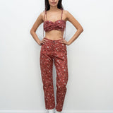 TOIT VOLANT KLXTV Harvey Pant in Teal Bandana
