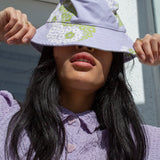 LISA SAYS GAH Britt Bucket Hat in Yin Yang Thistle Print