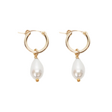MARGAUX STUDIOS Coulter Pearl Hoop Earrings