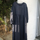 ET TIGRE Jayme Dress in Navy Viscose
