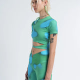ARTHUR APPAREL Exposure Tee in Moss Spot