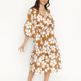 WILD HORSES Tilly Maxi Dress Marigold Flower