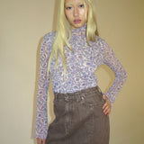 PERMANENT VACATION Gwen Turtleneck Lilac