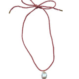 SANDRALEXANDRA Baroque Pearl Silk Cord Necklace