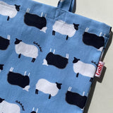 LISA SAYS GAH Denim Shopper Tote in Counting Sheep