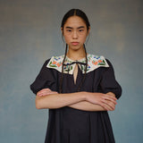 NAYA REA Silk Print Collar