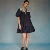 NAYA REA Silk Print Collar