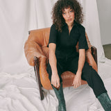 LACAUSA Pico Jumpsuit in Tar