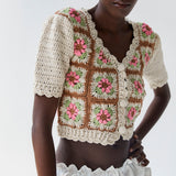 TACH Nuria Crochet Knit Cardigan