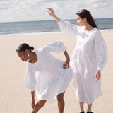 ET TIGRE Jayme Dress in White Cotton